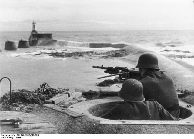 A part of the Atlantic Wall in Northern France, 1944 (Image).