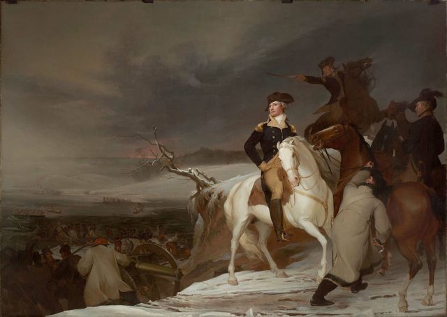 Passage of the Delaware, painting by American Thomas Sully, 1819.