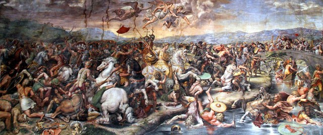 Guilo Romano's painting of The Battle of the Milvian Bridge