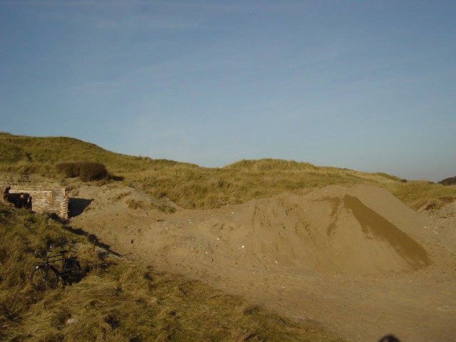 A large landfill of sand.
