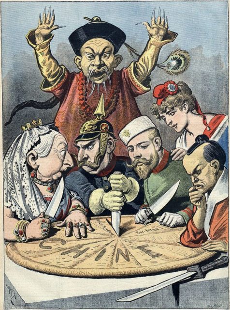 French political caricature of the late 1890s.