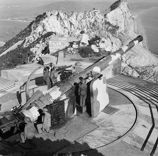(9.2-inch gun on Gibraltar, c. 1942)