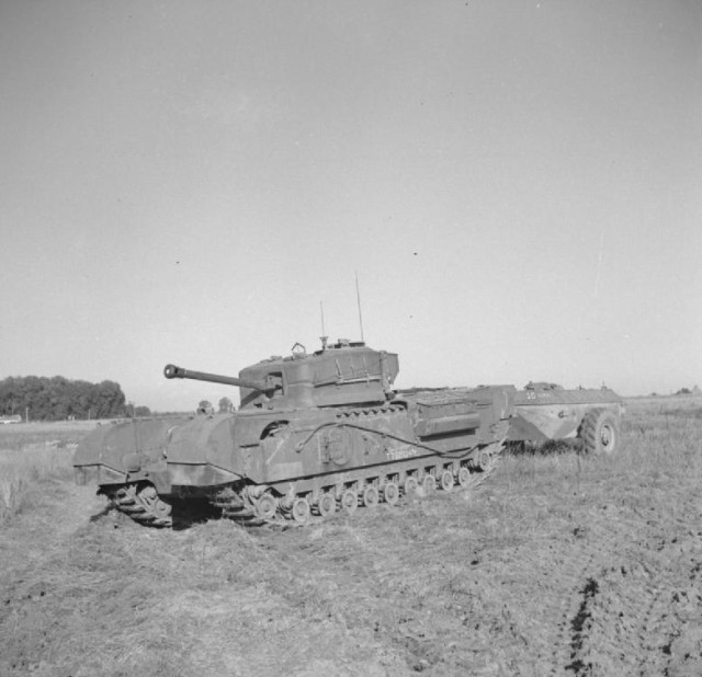 Churchill Crocodile, 25 August 1944