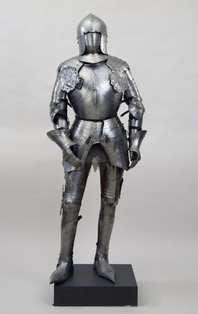 Italian suit of armour with sallet, c. 1450