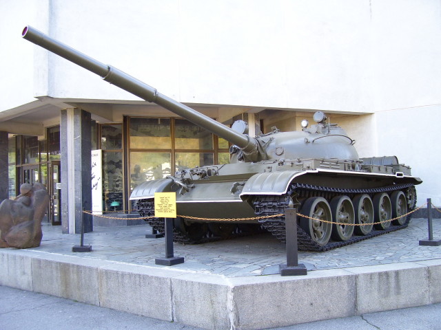A T-62 tank at the Museum of The History of Ukraine in WWII in Kiev, Ukraine