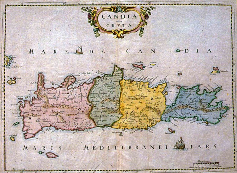 Map of Venetian Crete