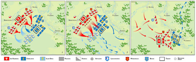 Map of the Battle of Berestechko. Source: Wikipedia