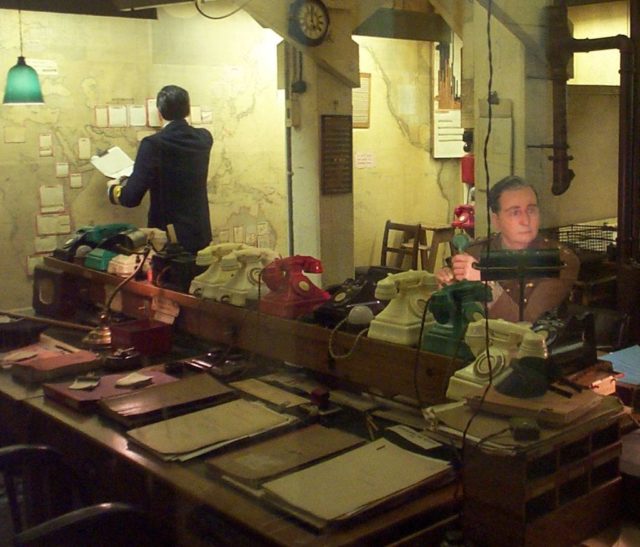 The Map Room at the Churchill War Rooms and Churchill Museum, via Wikipedia