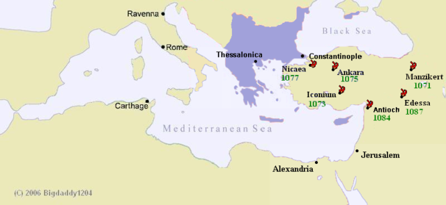 The Turkification after Alp Arslan's Death. Source: Wikipedia