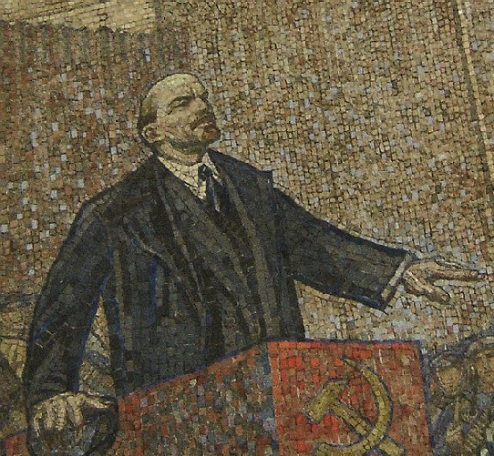 Mosaic of Lenin at the Moscow Metro, an example of Socialist Realism Image Source: Utilisateur:Ratigan CC BY-SA 3.0