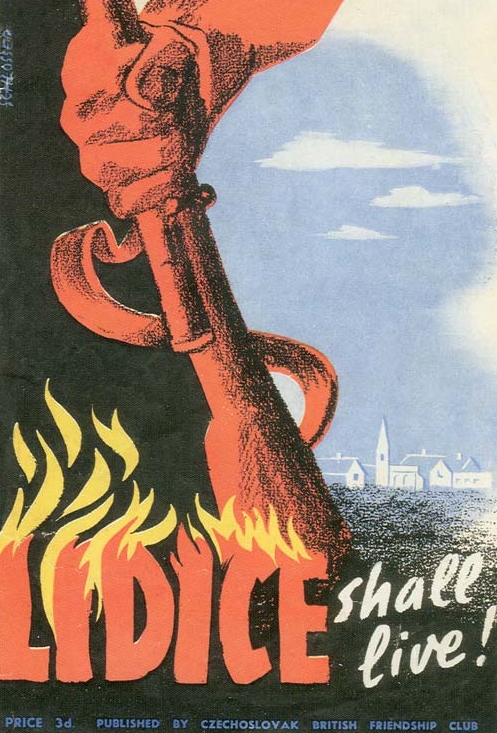 A British poster commemorating Lidice.