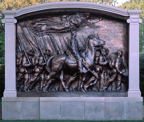 Monument to Colonel Robert Shaw and the 54th Massachusetts via commons.wikimedia.org