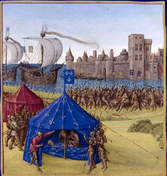 Death of Louis IX during the siege of Tunis