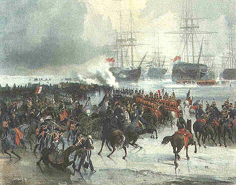 Charles Louis Mozin's "Taking the Anglo- Batavian fleet" Image Source: Wikipedia