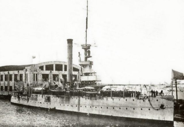 USS Wilmington in 1898, source: Navsoure.org/ public domain