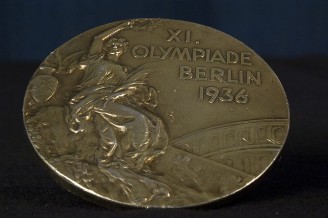 a 1936 Berlin Olympic gold medal. 