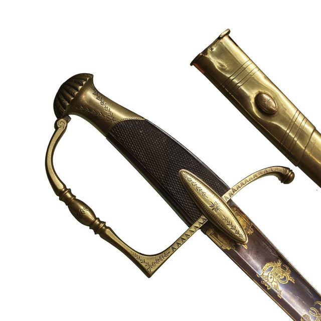 Sabre of a French infantry officer, circa 1800-1815. Source: By Rama - Own work, CC BY-SA 2.0 fr, https://commons.wikimedia.org/w/index.php?curid=10971904