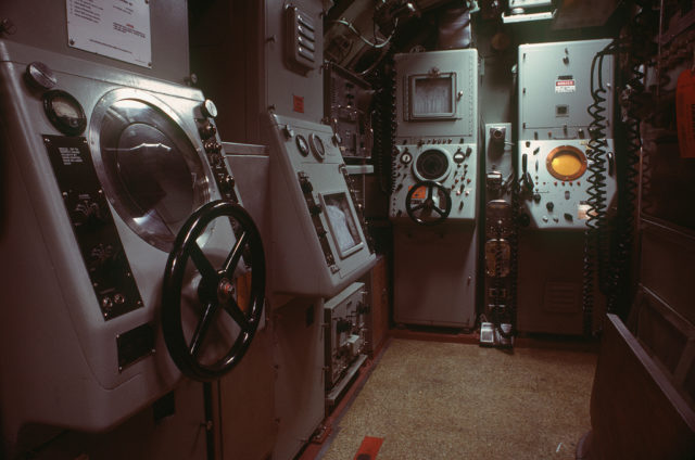 Interior space on board ex-USS NAUTILUS (SSN 571), 1985. http://ow.ly/W1N33020LJN