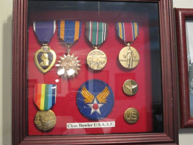 Clem’s medals displayed in the Veterans Museum of Mid-Ohio Valley in Parkersburg, West Virginia