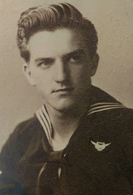 During WWII, McHugh served with the Navy but later enlisted in the Marine Corps, with whom he served during the Korean War. Courtesy of Walter McHugh