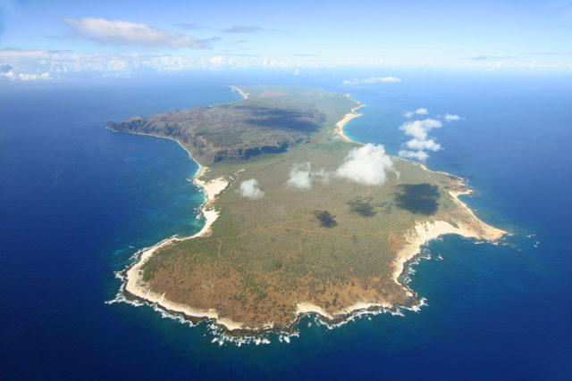 Aerial view of Niihau Island in Hawaii. Photo Credit