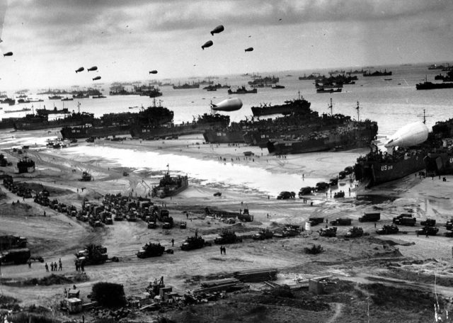 D-Day, the invasion of Normandy, June, 1944. Archives Normandie 1939-45/National Archives USA/Wikipedia/Public Domain