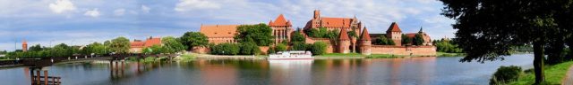 The Order's Marienburg Castle, Monastic state of the Teutonic Knights, now Malbork, Poland. Photo Credit.