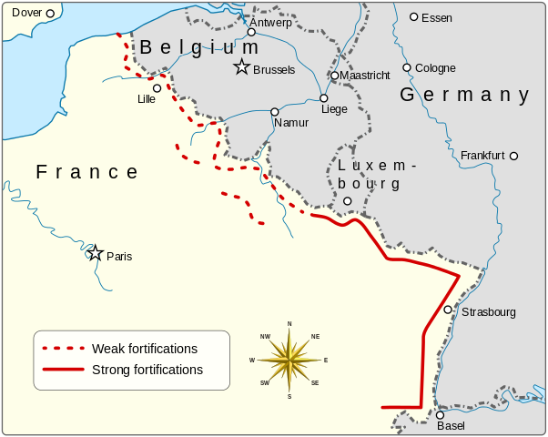 The Maginot Line. Image Credit.