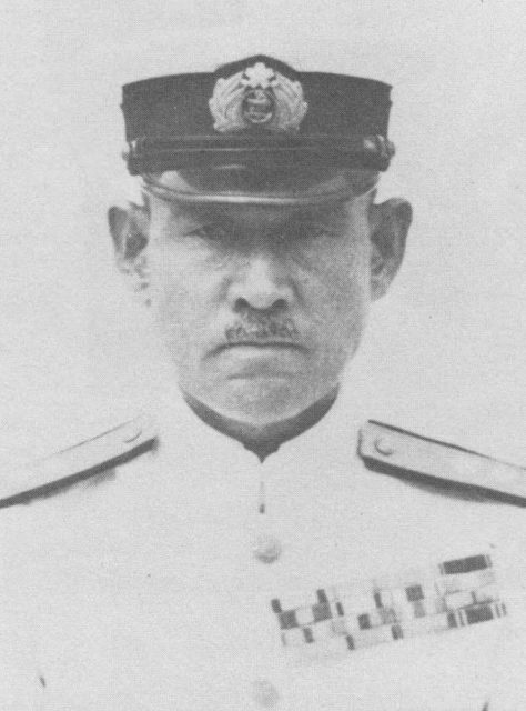 Japanese Admiral Shigeyoshi Inoue (Inouye), World War II Imperial Japanese Navy commander.