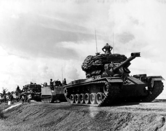 A US tank convoy during the Vietnam War. Wikipedia / Public Domain