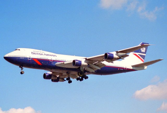 A British Airways Boeing 747-136, similar to the aircraft involved in the episode. By Aero Icarus from Zürich, Switzerland - British Airways Boeing 747-136; G-AWNA@LHR;04.04.1997, CC BY-SA 2.0, https://commons.wikimedia.org/w/index.php?curid=26725480