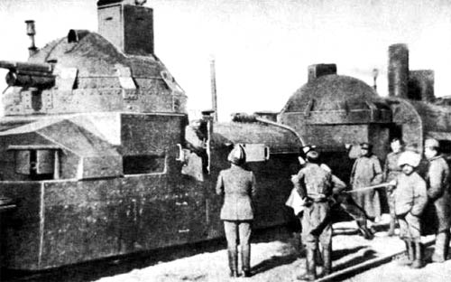 Czechoslovaks with armored train, Russia. Wikipedia/ Public Domain