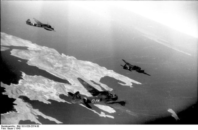  More details German Junkers Ju 88 bombers on their way to Kos for an operation. Photo Credit 