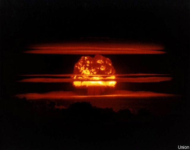 Mushroom cloud of a U.S. nuclear bomb. Wikipedia / Public Domain