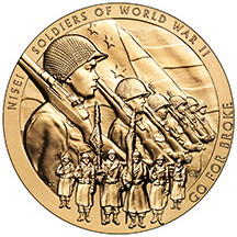 Finally, recognition! on 18th February, 2014 President Barack Obama presented the 100th Infantry Battalion with a congressional gold medal, in recognition of their tremendous bravery and sacrifice in the second world war. Image Source: Wikimedia Commons/ public domain