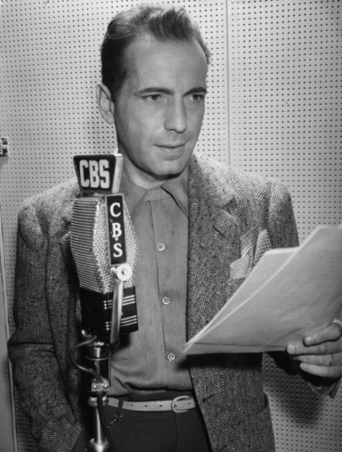 Humphrey Bogart in 1945. WCCO/Wikipedia/Public Domain.