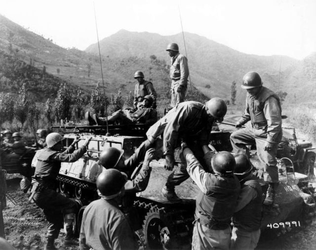 Armored Utility Vehicle M39 in Korea, 1952.
