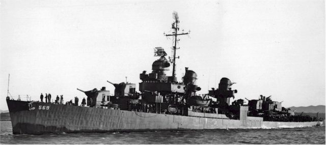 USS Aulick, February 24, 1945 - Public Domain