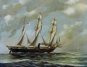 The CSS Alabama, one of two ships built in Great Britain for the Confederacy during the Civil War. 