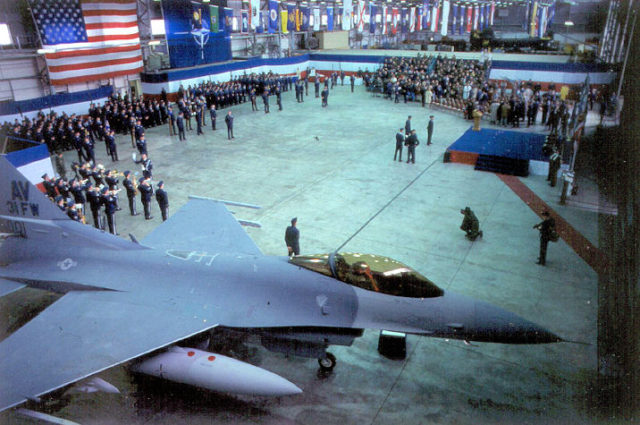 The 31st Fighter Wing at Aviano Airbase on April 1, 1994