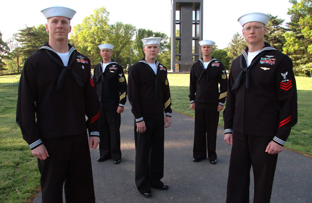 Five 1st Class Petty Officers in the US Navy. While their jobs may change little with these new regulations, a long history risks being lost. Image Source: Wikimedia Commons/public domain