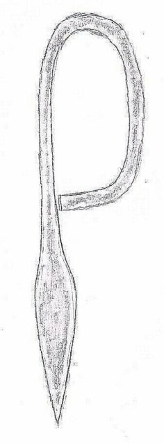 An early, simple, version of the French Nail. Photo Source