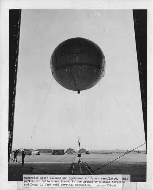 recovered_paper_ballon_and_equipment_which_was_reflected-_this_particular_ballon_was_forced_to_the_ground_by_a_naval-_-_nara_-_195576-tif