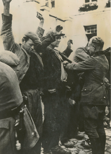 Jews being rounded up in Warsaw, Poland in 1941