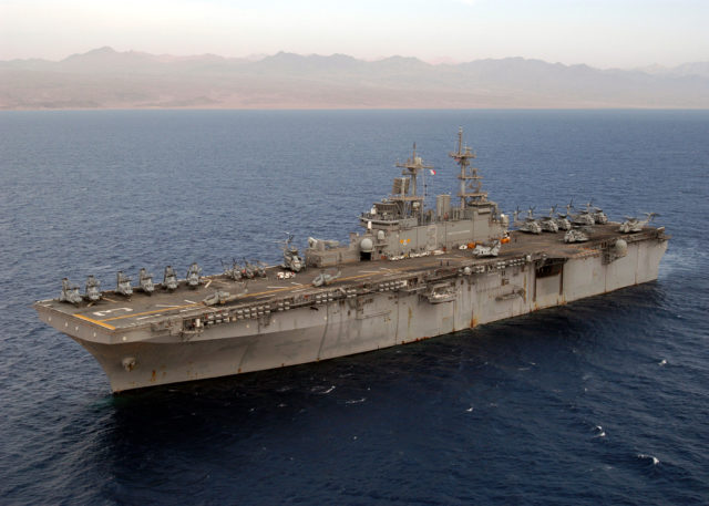 The USS Kearsarge in the Gulf of Aqaba Photo Credit