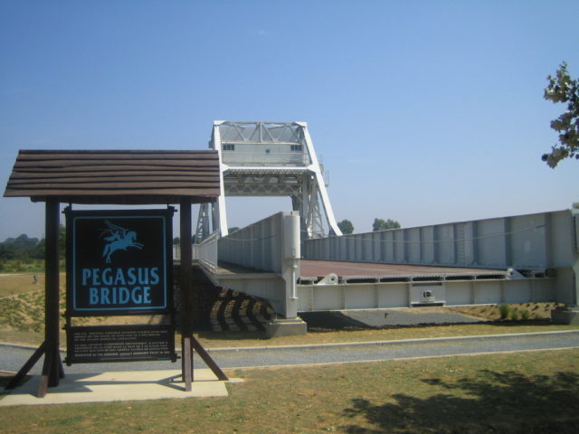 The original Pegasus Bridge at the Memorial Pegasus in Benouville.Photo: SiMCard25 CC BY-SA 3.0