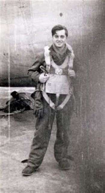 Just a young man, Anthony Hmura was a gunner in a B-17. "Tony" was part of the deadly well documented Kassel raid. Hmura would also smile at his flights with actor Jimmy Stewart to have dinner with him and Clark Gable and a crew. 