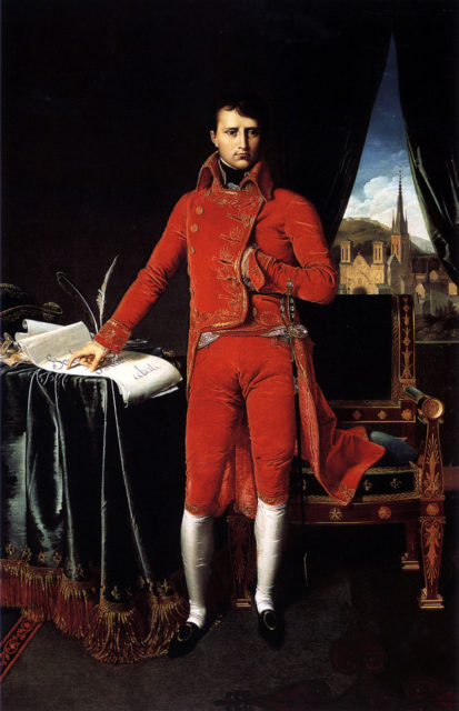 Napoleon as Consul, by Jean-Auguste-Dominique Ingres