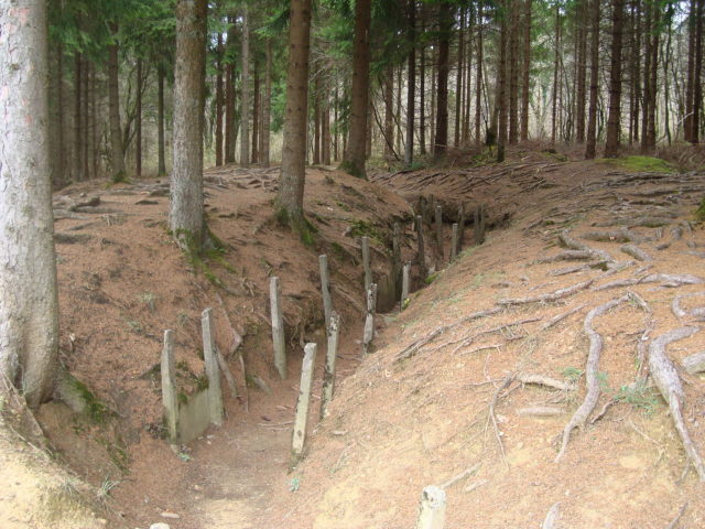Trenches still remain at the site of the Battle of Verdun. By Eric T Gunther – CC BY-SA 3.0