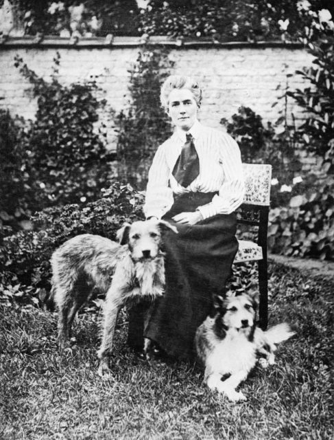 Edith Cavell at the height of her nursing career, in Brussels before the beginning of World War I.